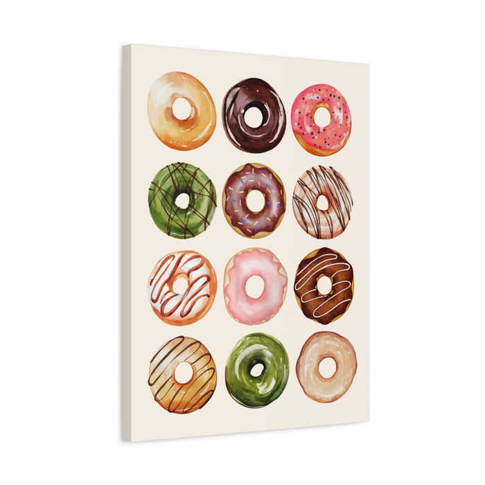 Donut Painting Wall Art – Canvas Print
