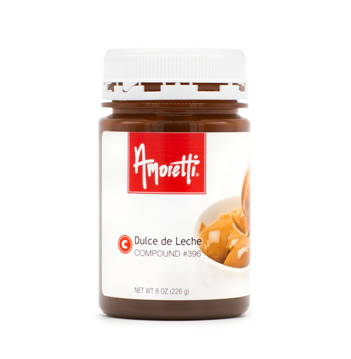 Amoretti dulce de leche compound jar with rich caramel flavor for cakes, fillings, and gourmet desserts