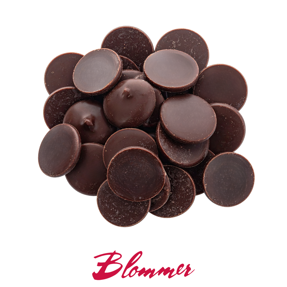 Blommer Unsweetened Baking Chocolate Disks | Pure 100% Cocoa Mass Melting Wafers