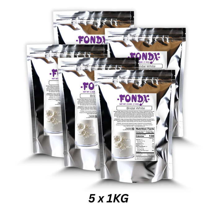 FondX Rolled Fondant - Bridal White