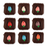 Ready-to-use rosebud royal icing toppers by Caljava for chocolate and candy decorating