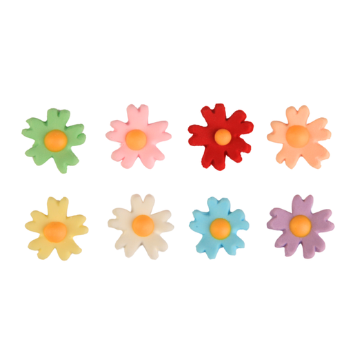 Ready-to-use fuchsia sugar flower toppers for wedding cakes, birthday cakes, cupcakes, and desserts