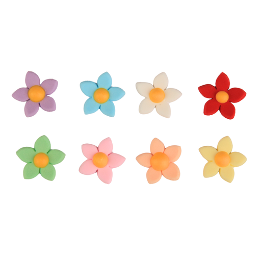 Ready-to-use small hyacinth sugar flower toppers for cakes, cupcakes, and dessert decoration