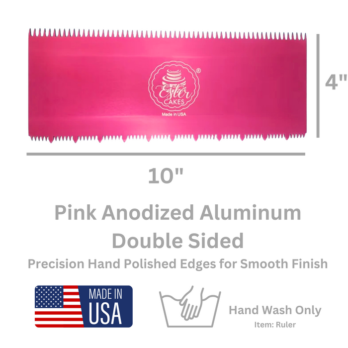 Discover our durable stripe cake icing comb scraper, perfect for cake decorating. Create smooth, textured, and patterned finishes on buttercream, fondant, and frosting. Ideal for bakers of all skill levels! Caljava