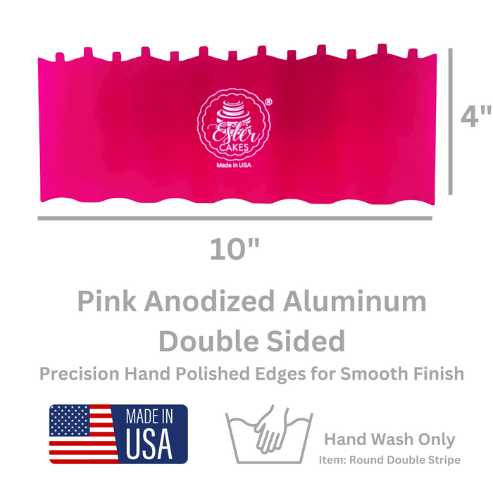 Discover our durable stripe cake icing comb scraper, perfect for cake decorating. Create smooth, textured, and patterned finishes on buttercream, fondant, and frosting. Ideal for bakers of all skill levels! Caljava