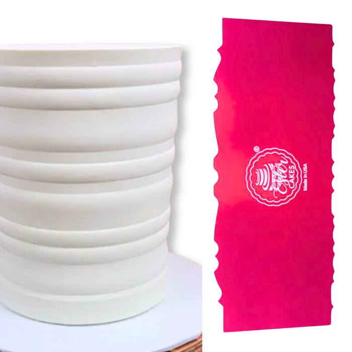 Discover our durable stripe cake icing comb scraper, perfect for cake decorating. Create smooth, textured, and patterned finishes on buttercream, fondant, and frosting. Ideal for bakers of all skill levels! Caljava