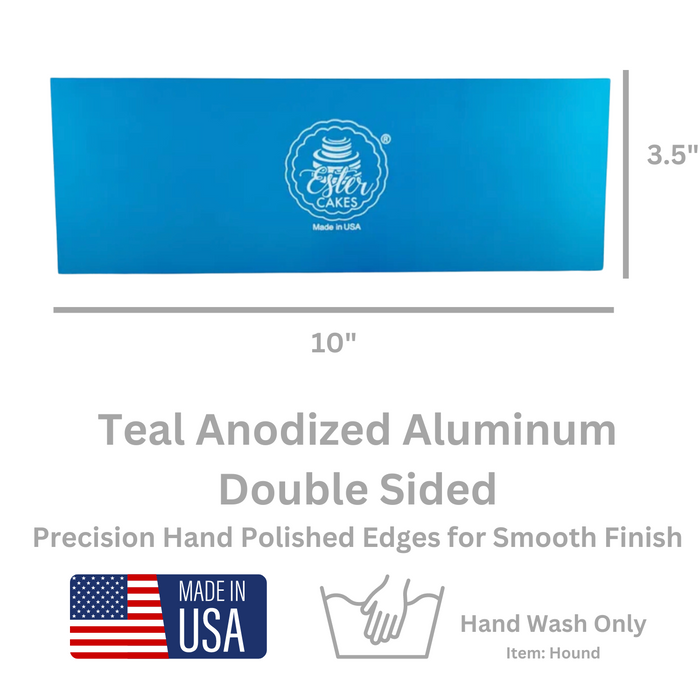 Create smooth, textured, and patterned finishes effortlessly with our durable 10"x4" Tall Icing Cake Smoother. Perfect for buttercream, fondant, and frosting, this versatile cake decorating tool is ideal for bakers of all skill levels, ensuring professional, clean results on every cake. Buttercream Icing Cake Decorating Tool by Caljava.