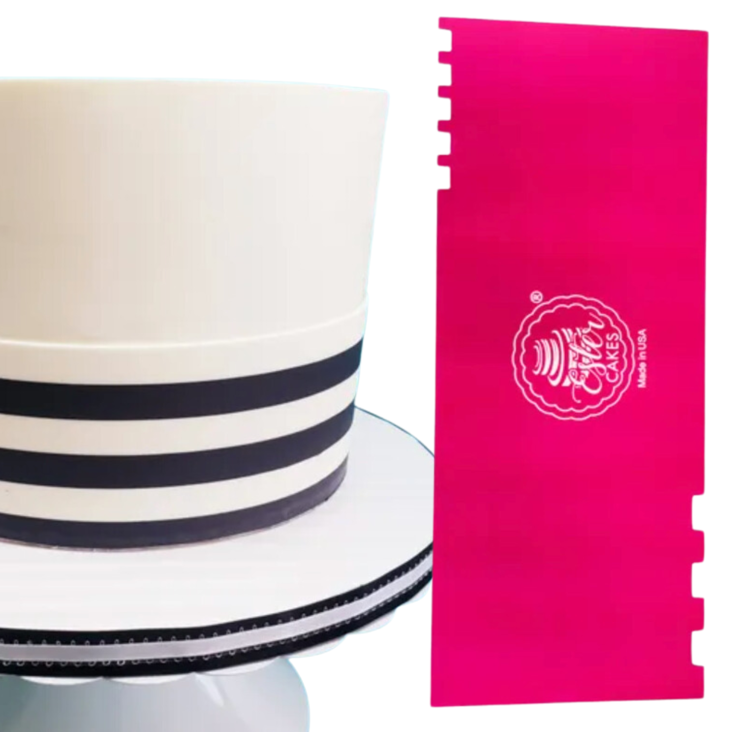 Bottom Stripe Cake Comb Icing Scraper