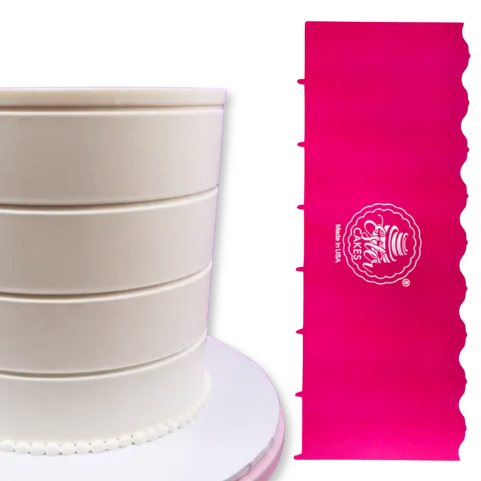 Discover our durable stripe cake icing comb scraper, perfect for cake decorating. Create smooth, textured, and patterned finishes on buttercream, fondant, and frosting. Ideal for bakers of all skill levels! Caljava