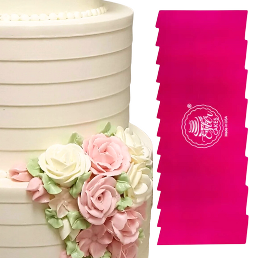 Create smooth, textured, and patterned finishes effortlessly with our durable 10"x4" Pleated Cake Icing Comb. Perfect for buttercream, fondant, and frosting, this versatile cake decorating tool is ideal for bakers of all skill levels, ensuring professional, clean results on every cake.