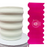 Discover our durable stripe cake icing comb scraper, perfect for cake decorating. Create smooth, textured, and patterned finishes on buttercream, fondant, and frosting. Ideal for bakers of all skill levels! Caljava