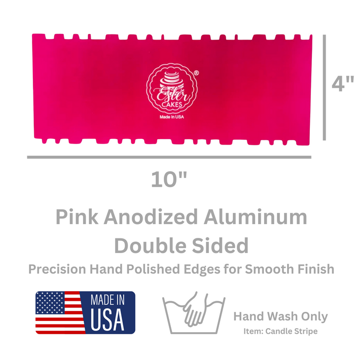 Discover our durable stripe cake icing comb scraper, perfect for cake decorating. Create smooth, textured, and patterned finishes on buttercream, fondant, and frosting. Ideal for bakers of all skill levels! Caljava