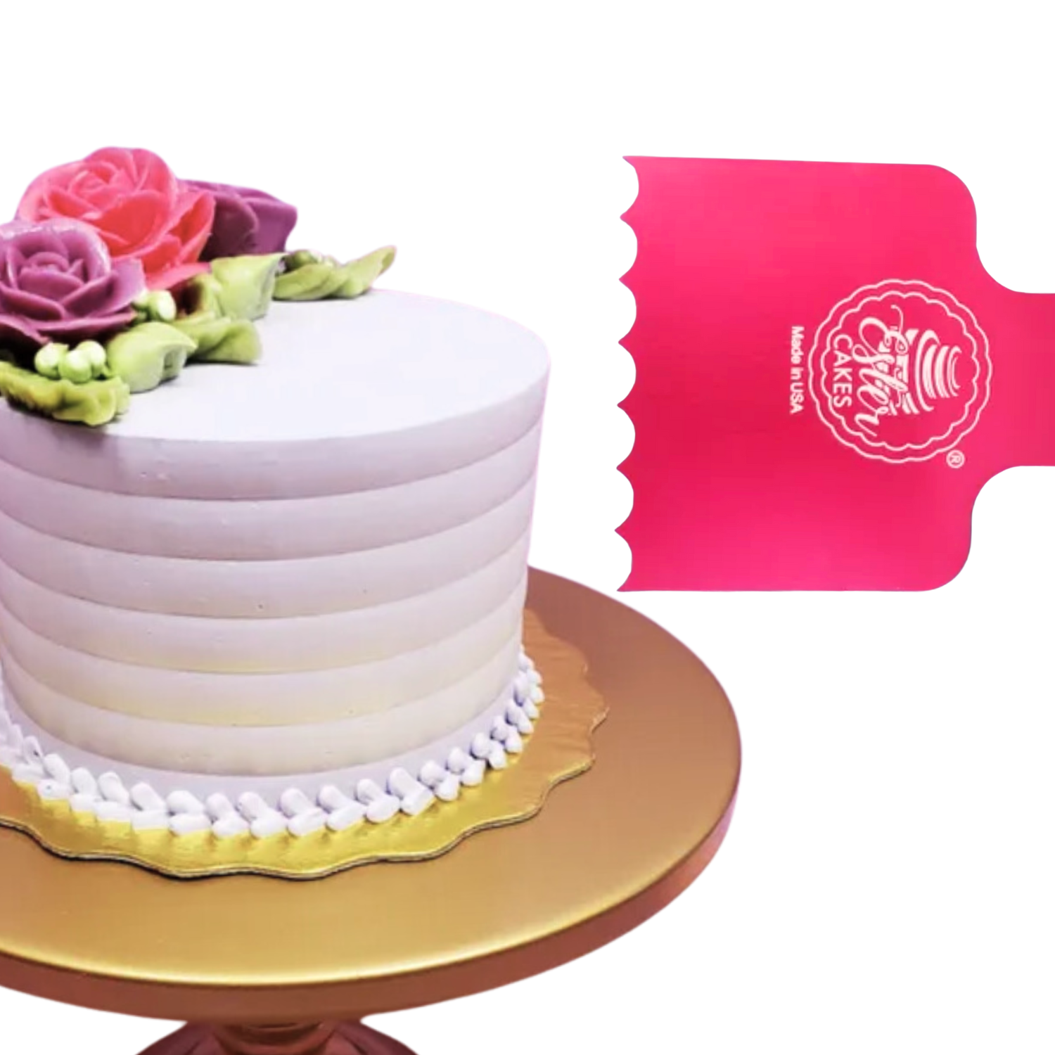Mini Me Scallop Cake Comb Icing Scraper