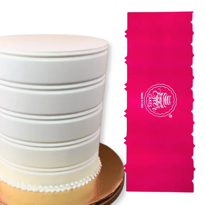 Discover our durable stripe cake icing comb scraper, perfect for cake decorating. Create smooth, textured, and patterned finishes on buttercream, fondant, and frosting. Ideal for bakers of all skill levels! Caljava