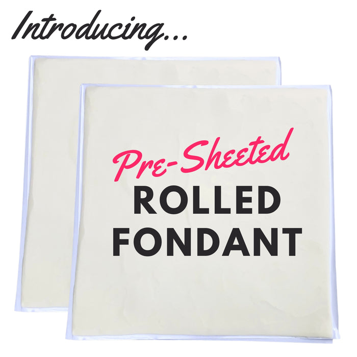 Pre-Sheeted Rolled Fondant great for decorating your own fondant cakes for birthdays, weddings, cupcakes. FondX Pre-Rolled Fondant. Easy to use. Caljava