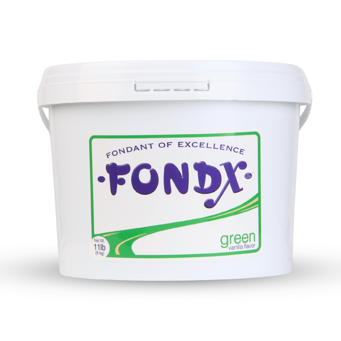Professional Cake Fondant
Large 5kg pack of FondX green rolled fondant for professional cake decorating