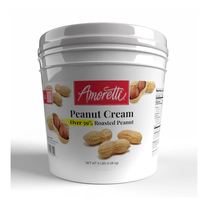 rich roasted peanut cream used as filling for cakes, truffles, bonbons, and chocolate desserts with smooth texture