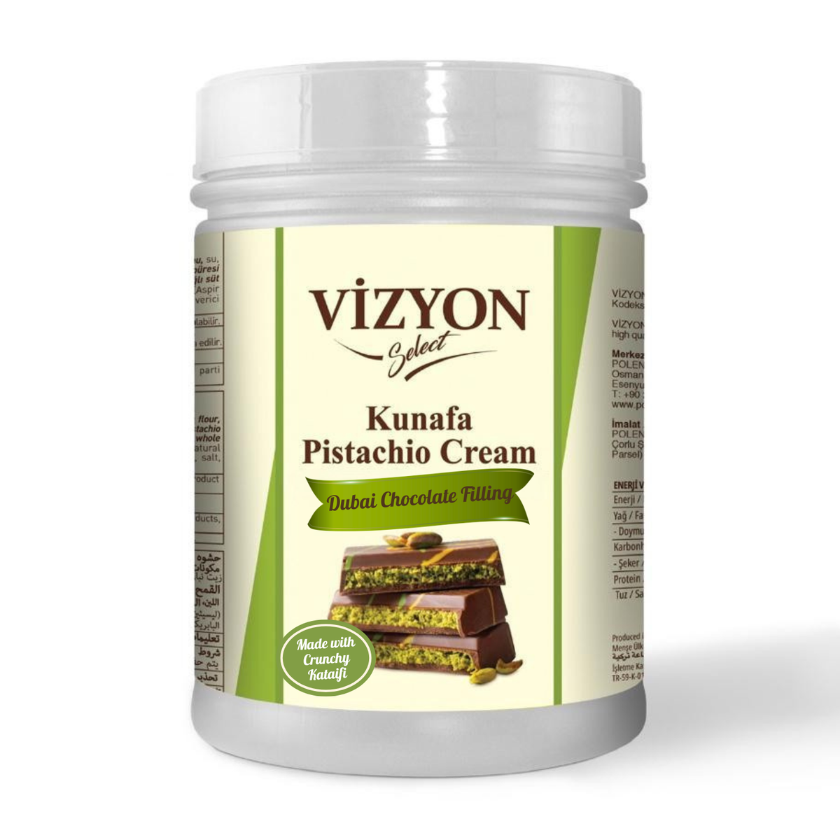 Kunafa Pistachio Cream + Kataifi Mix Filling for Dubai Chocolate ...