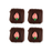 Decorative pink royal icing rosebuds for chocolates bon bons and desserts
