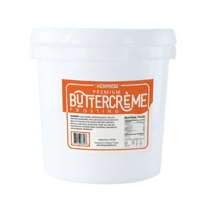 Premium White Buttercream Icing – Ready-to-Use Bakery Frosting