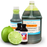 LorAnn Key Lime ice cream and beverage flavor shown in 4 oz, 1 quart, and 1 gallon size options.
