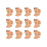 Mini bunny edible royal icing toppers for Easter chocolates, cookies, cupcakes, and spring dessert decorating
