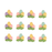 Mini Easter eggs royal icing toppers for decorating chocolates, cookies, cupcakes, and Easter candy treats