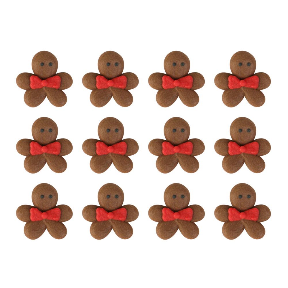 Mini Gingerbread Man Royal Icing Decorations (Bulk)