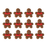 Mini Gingerbread Man Royal Icing Decorations (Bulk)