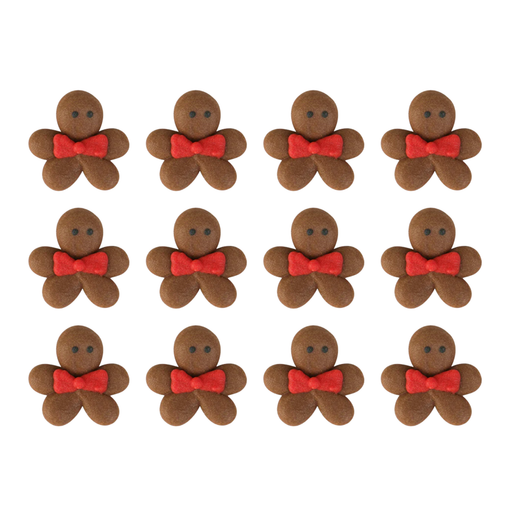 Mini Gingerbread Man Royal Icing Decorations (Bulk)