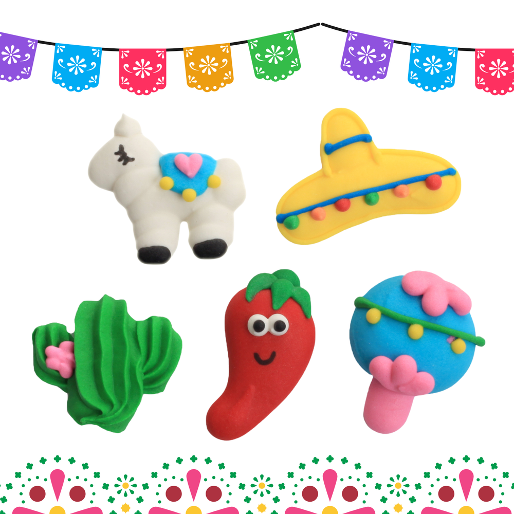 Fiesta Royal Icing Decorations (Bulk)