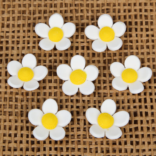 Medium Blossom Sugar Flowers - White