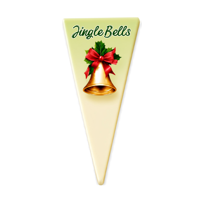 Chocolate Holiday Triangle Plaque Toppers – Edible Chocolate Accents for Pastry Chefs & Catering