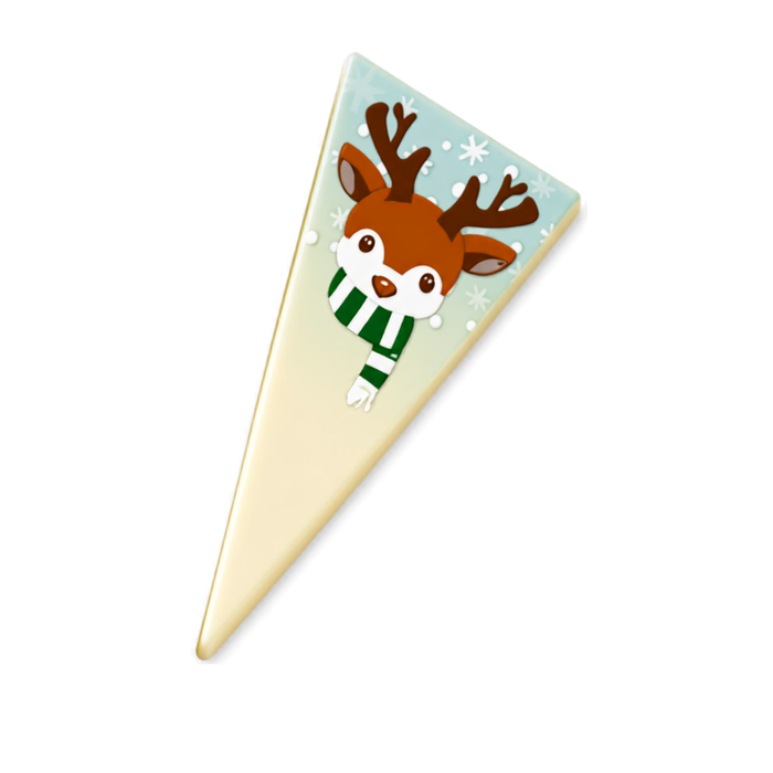 Chocolate Holiday Triangle Plaque Toppers – Edible Chocolate Accents for Pastry Chefs & Catering