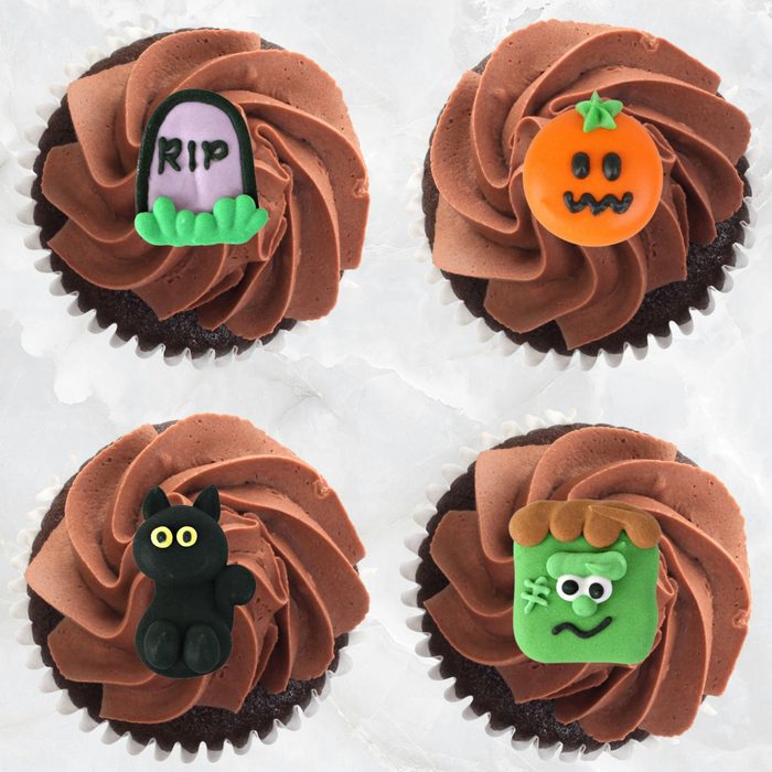 Transform Everyday Chocolates into Instant Halloween Best Sellers with Pumpkin Rounds Royal Icing Decorations (Bulk) by Caljava