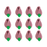 Ready-to-use royal icing pruple rosebud decorations for professional cake decorators by Caljava
