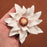 Ready made white chrysanthemum sugar flower for cake decorating