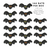 Bat Royal Icing Decorations (Bulk)