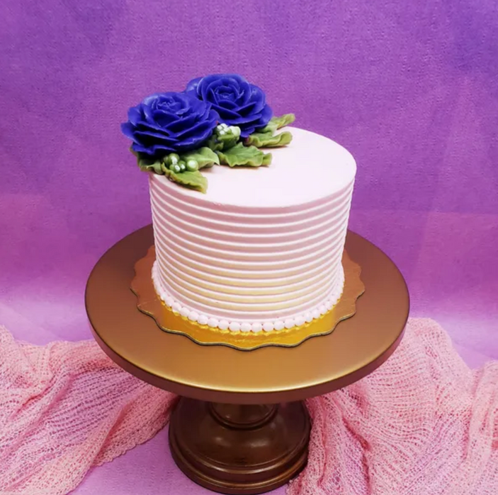 Stainless Steel Cake Comb by Caljava – Perfect for adding detailed textures and designs to buttercream cakes. Durable, professional-quality cake decorating tool