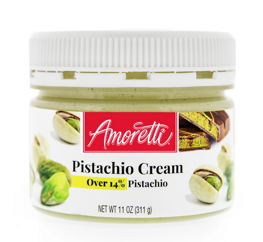 Premium Pistachio Cream Filling for Dubai Chocolate Bars, Kunafa, and Baklava – Vegan, All-Natural Pastry Ingredient for Chocolatiers and Pastry Chefs by Amoretti distributed by Caljava