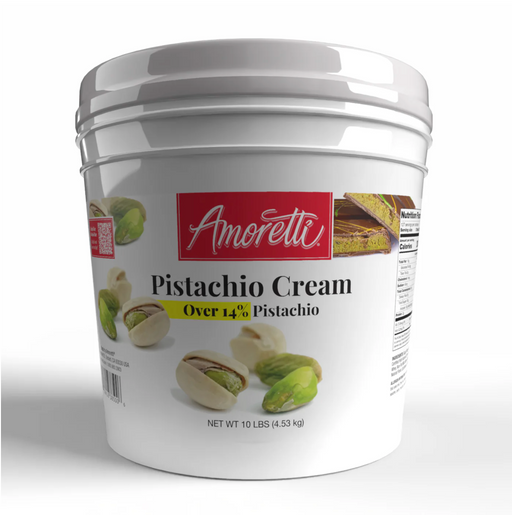 Premium Pistachio Cream Filling for Dubai Chocolate Bars, Kunafa, and Baklava – Vegan, All-Natural Pastry Ingredient for Chocolatiers and Pastry Chefs by Amoretti distributed by Caljava