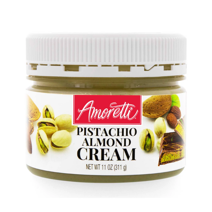 Premium Pistachio Almond Cream Filling for Dubai Chocolate Bars, Kunafa, and Baklava – Vegan, All-Natural Pastry Ingredient for Chocolatiers and Pastry Chefs by Amoretti distributed by Caljava