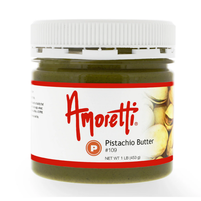 Premium Pistachio Pralinosa Filling for Dubai Chocolate Bars, Kunafa, and Baklava – Vegan, All-Natural Pastry Ingredient for Chocolatiers and Pastry Chefs by Amoretti distributed by Caljava