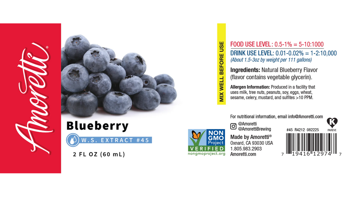 Blueberry Extract Water Soluble by Amoretti