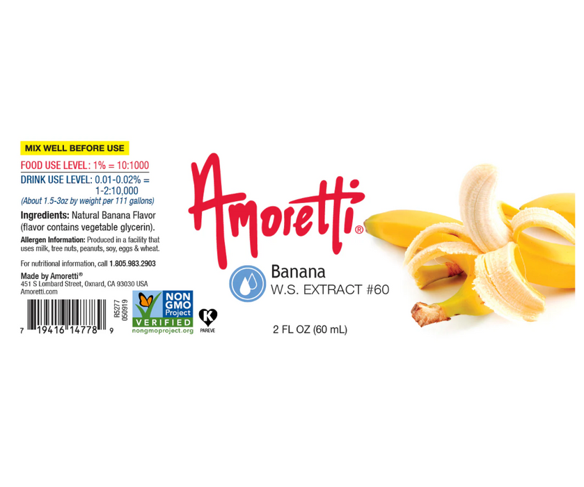 Banana Extract Water Soluble by Amoretti