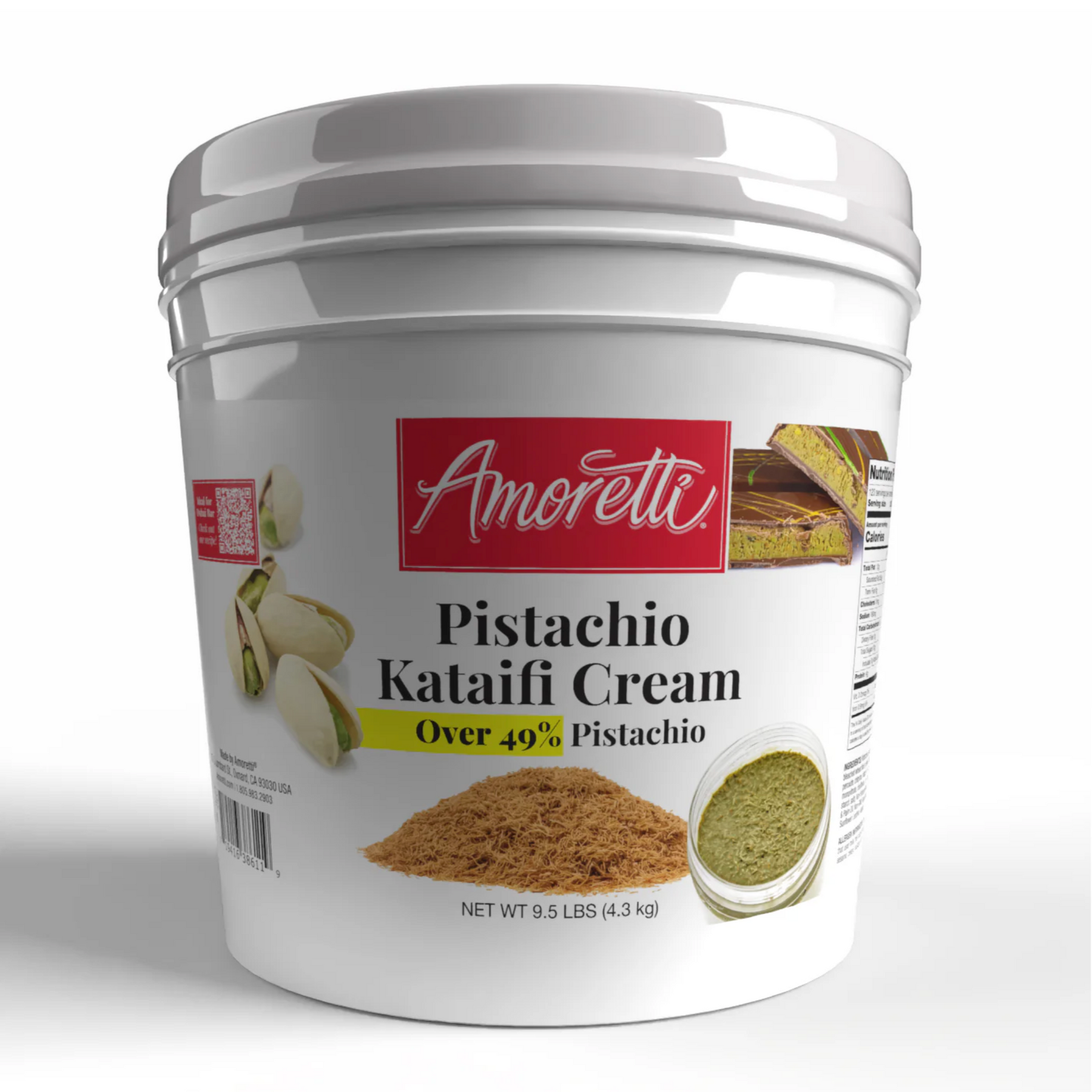 ファセルヴァ　クリーム Pistachio Kataifi Mix Cream Filling 49% for Dubai Chocolate by