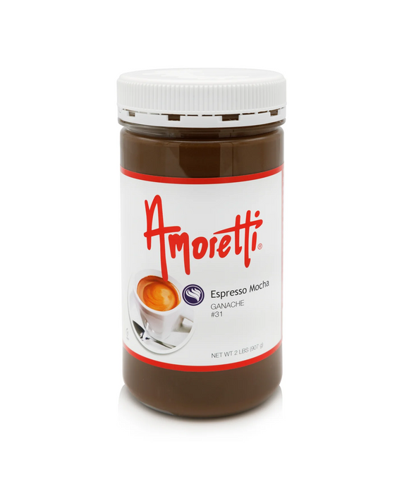 Premium Espresso Mocha Ganache by Amoretti - Bakery Glaze & Pastry Filling