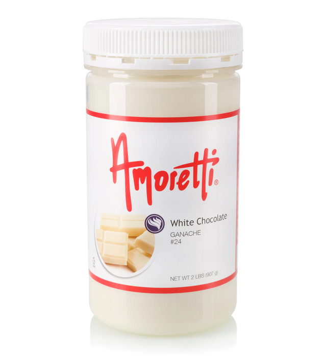 Premium White Chocolate Ganache by Amoretti - Bakery Glaze & Pastry Filling