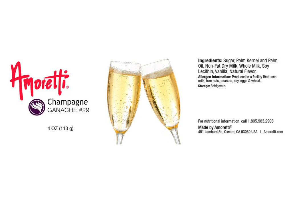 Premium Champagne Ganache by Amoretti - Bakery Glaze & Pastry Filling