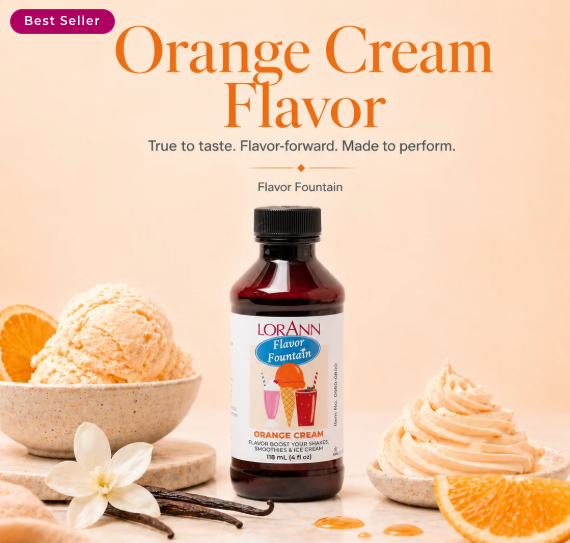 Orange Cream Dreamsicle Ice Cream & Beverage Flavor by LorAnn Oils